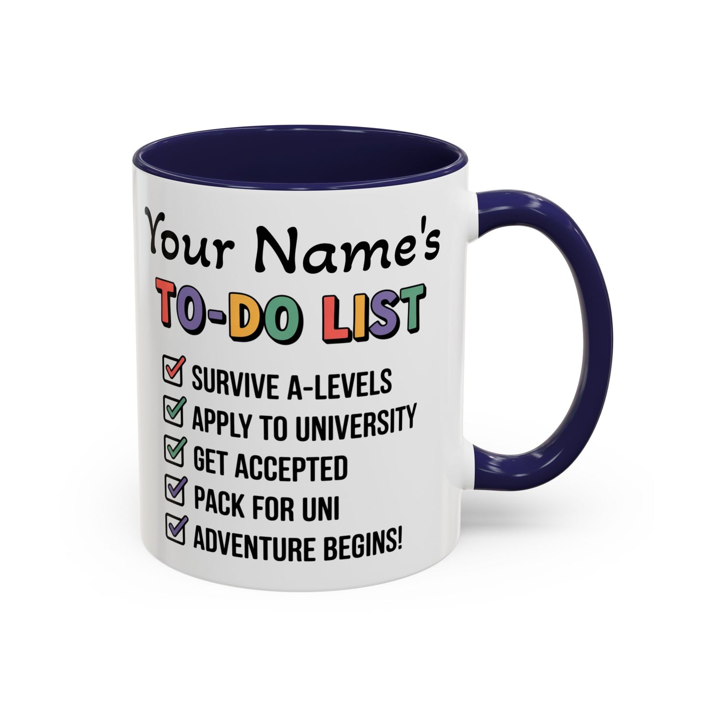 University To-Do List Coffee Mug: Motivational Student Gift