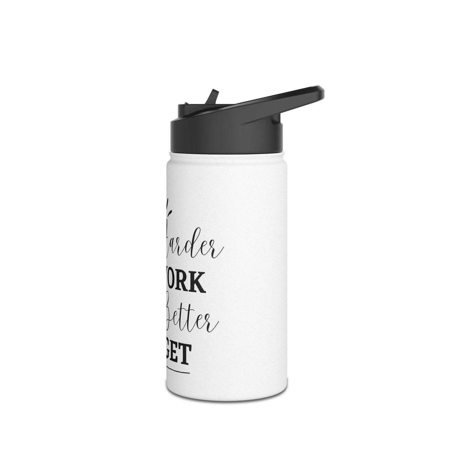 Motivational Stainless Steel Water Bottle - Work Hard, Stay Hydrated | Fitness, Gym, Gift, Eco-Friendly, Travel