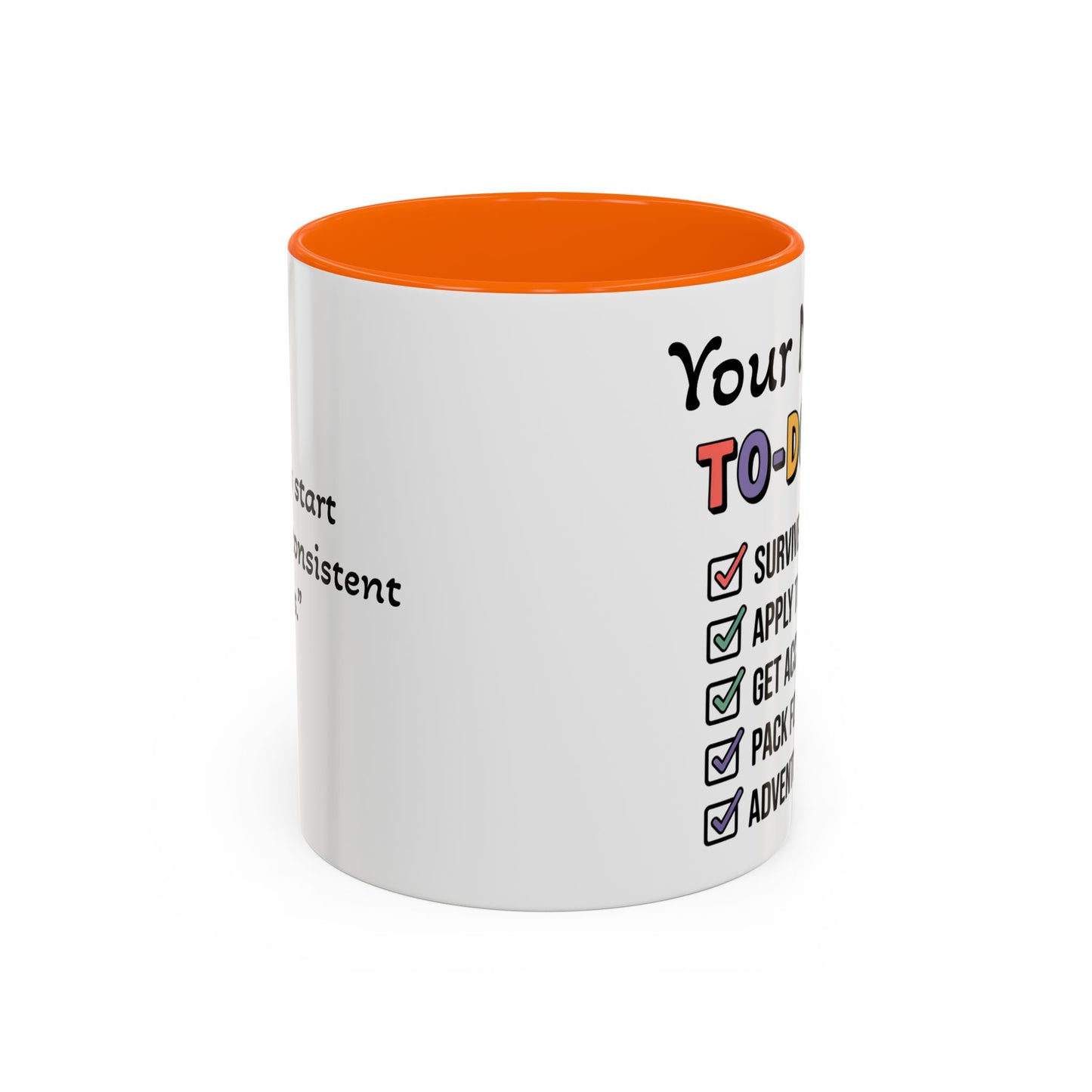 University To-Do List Coffee Mug: Motivational Student Gift