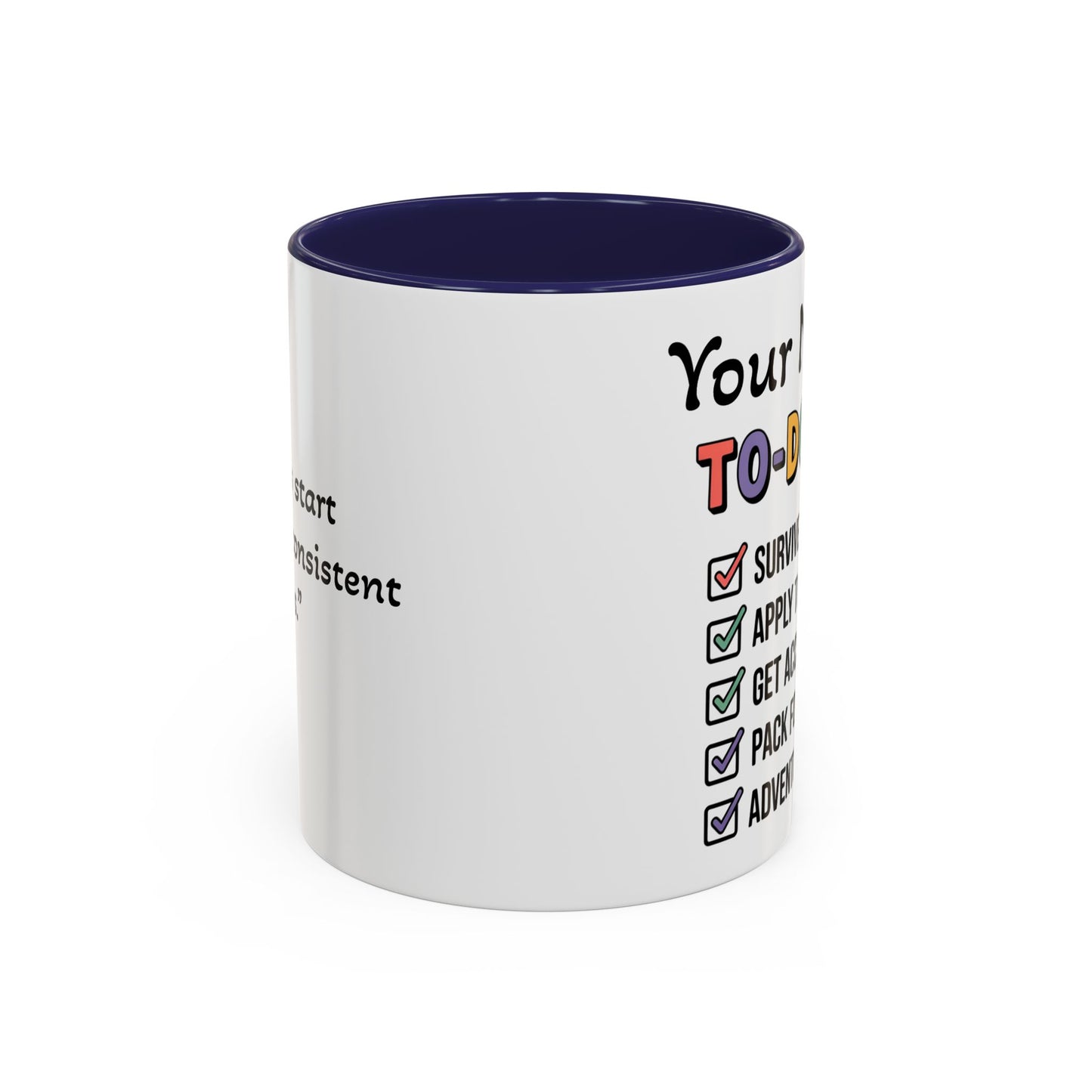 University To-Do List Coffee Mug: Motivational Student Gift