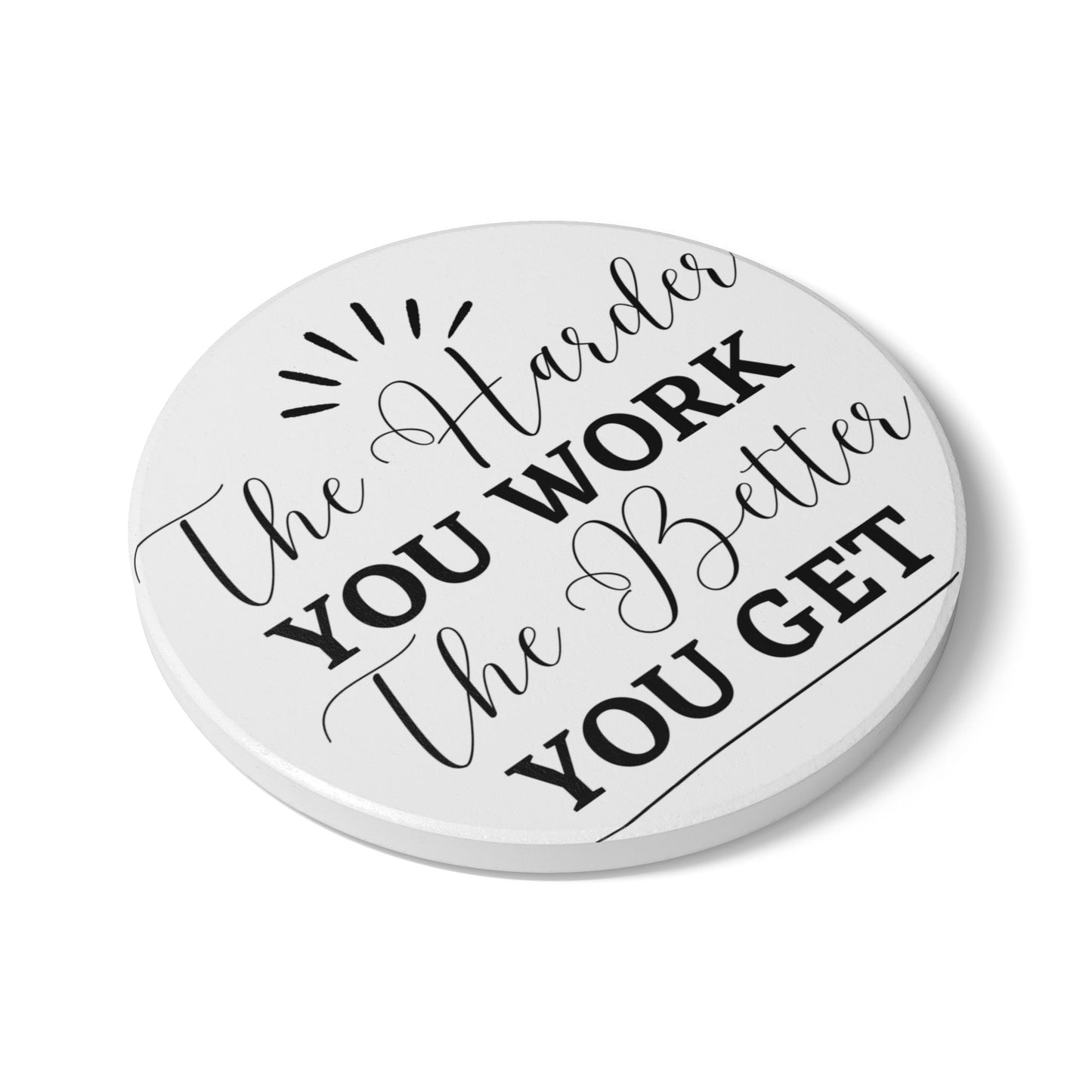 Inspirational Ceramic Coaster - Motivational Home Decor, Gifts for Friends, Office, Housewarming, Encouraging Quotes