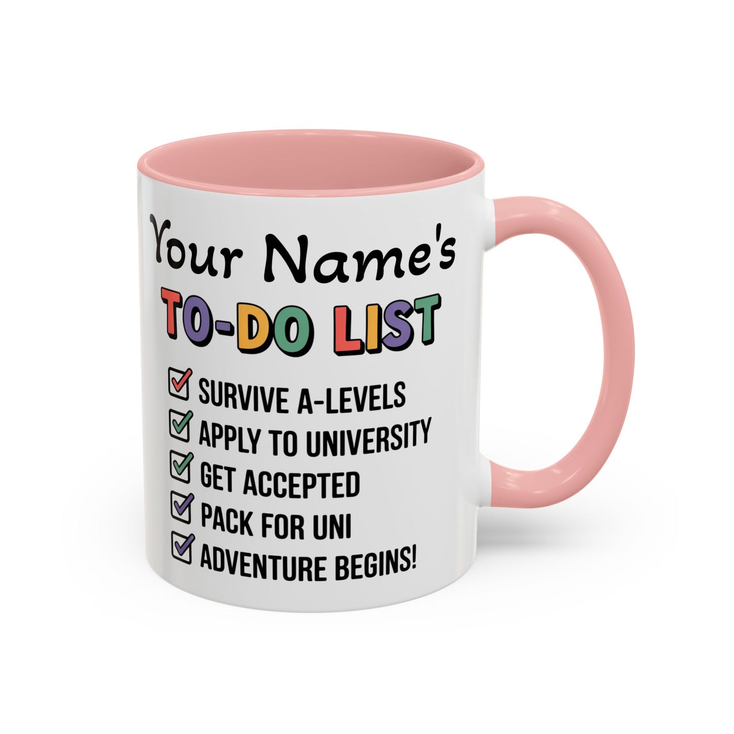 University To-Do List Coffee Mug: Motivational Student Gift