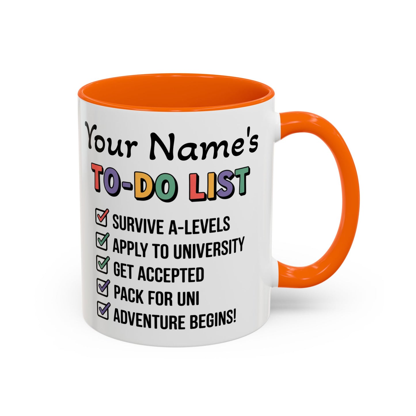 University To-Do List Coffee Mug: Motivational Student Gift