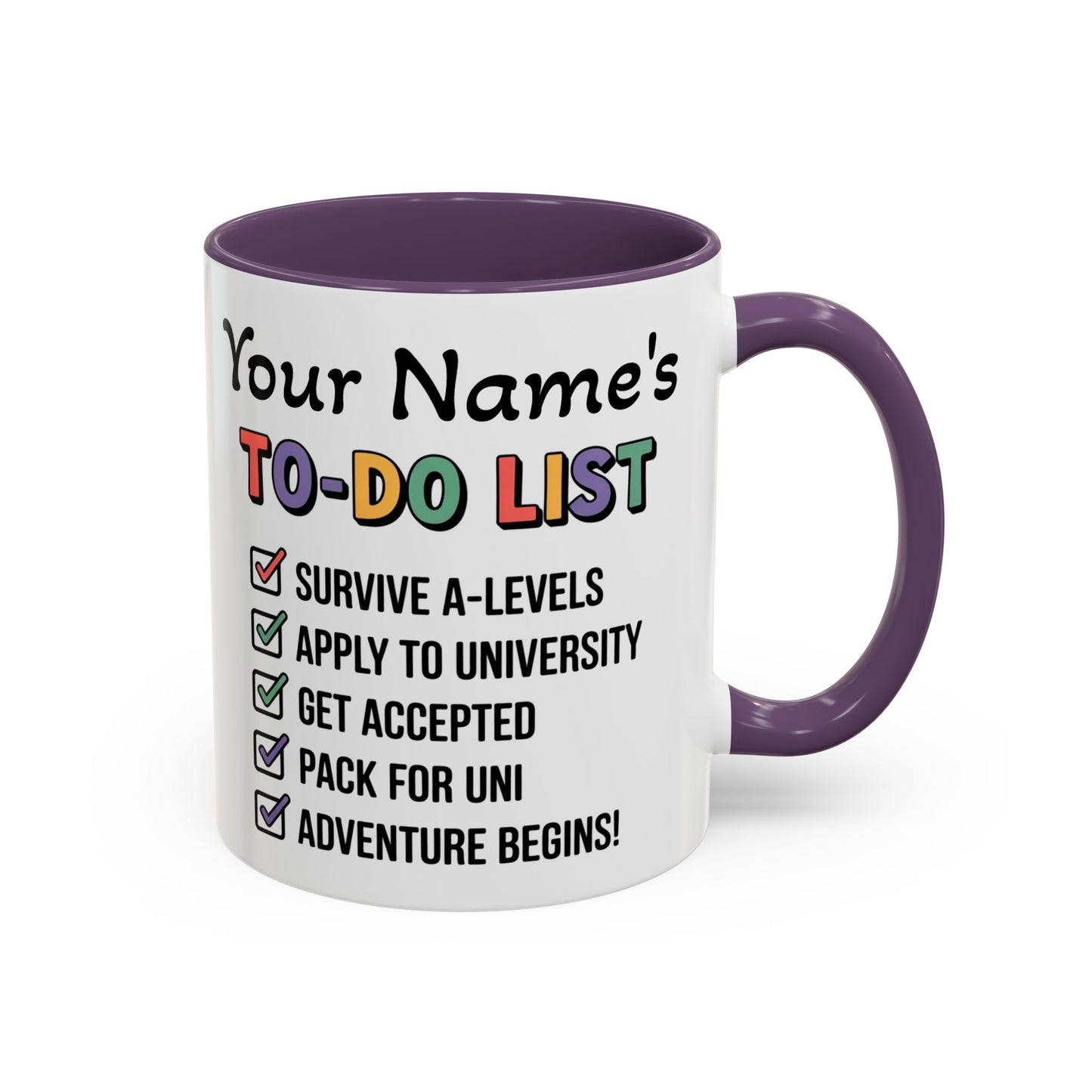 University To-Do List Coffee Mug: Motivational Student Gift