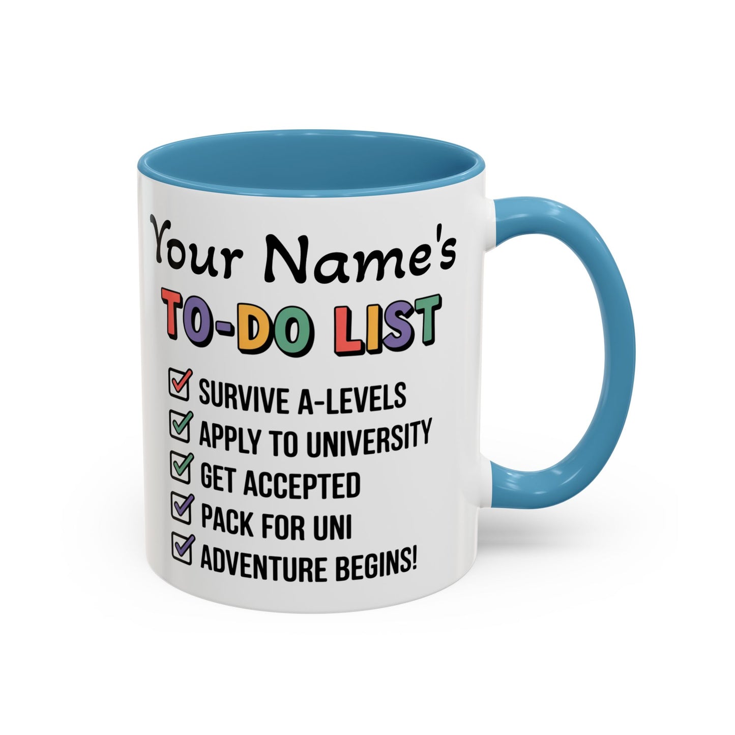 University To-Do List Coffee Mug: Motivational Student Gift