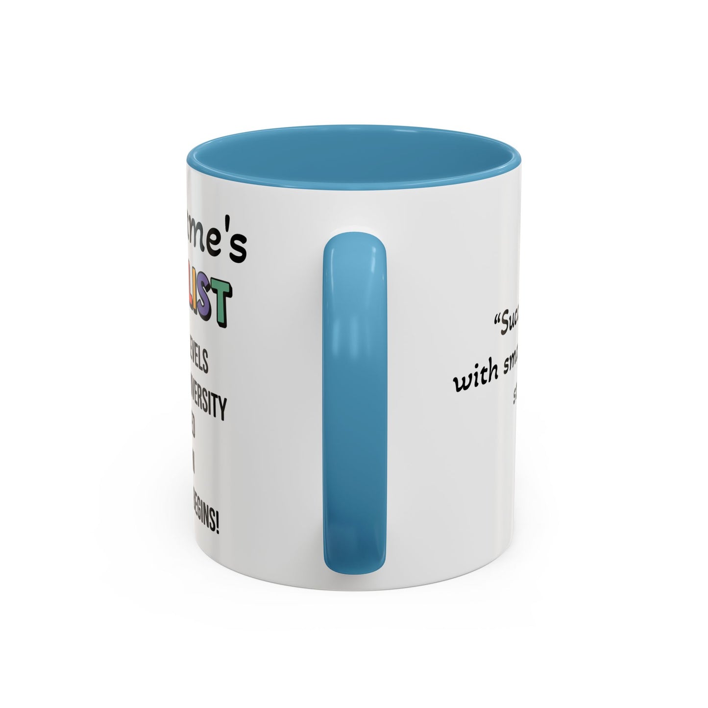University To-Do List Coffee Mug: Motivational Student Gift