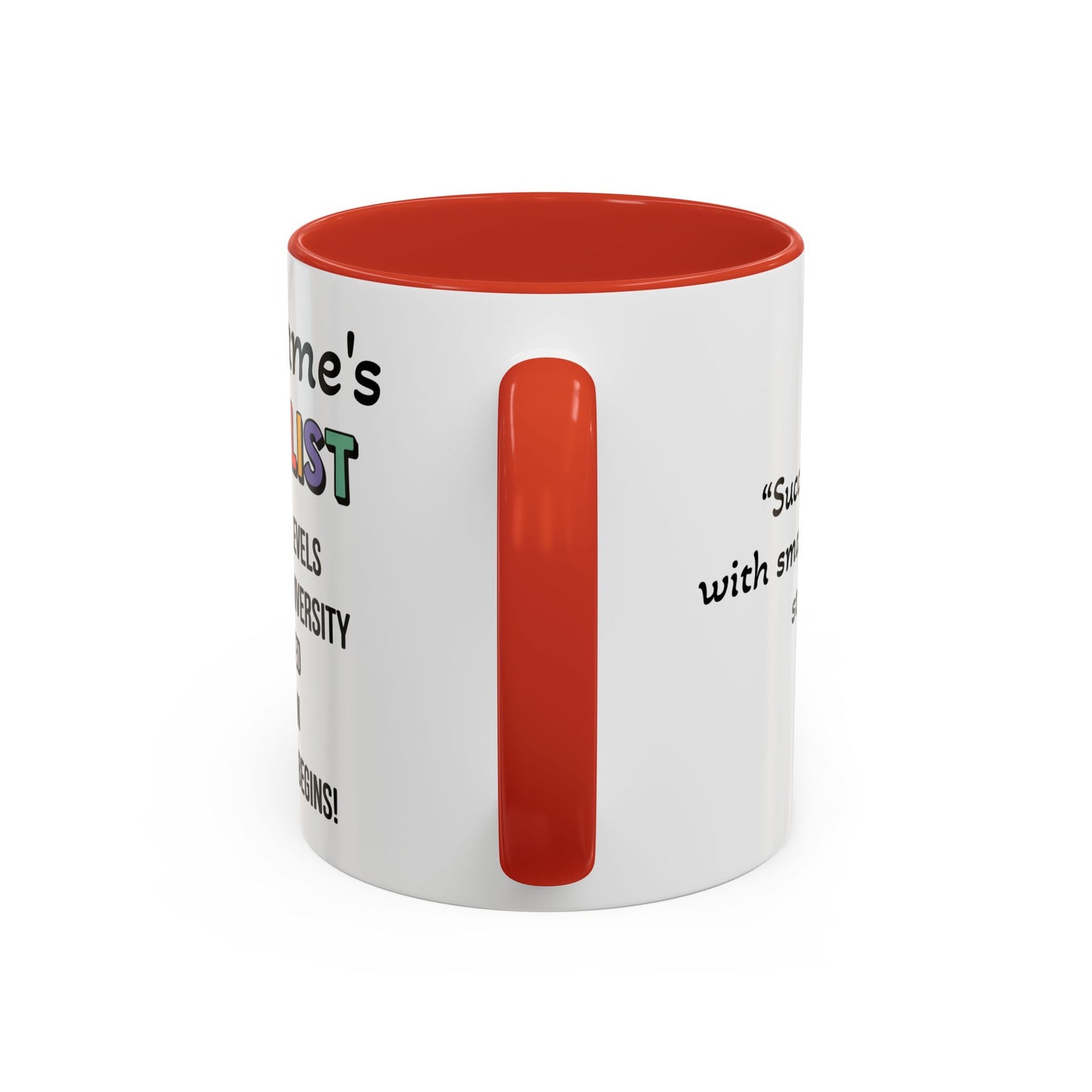 University To-Do List Coffee Mug: Motivational Student Gift