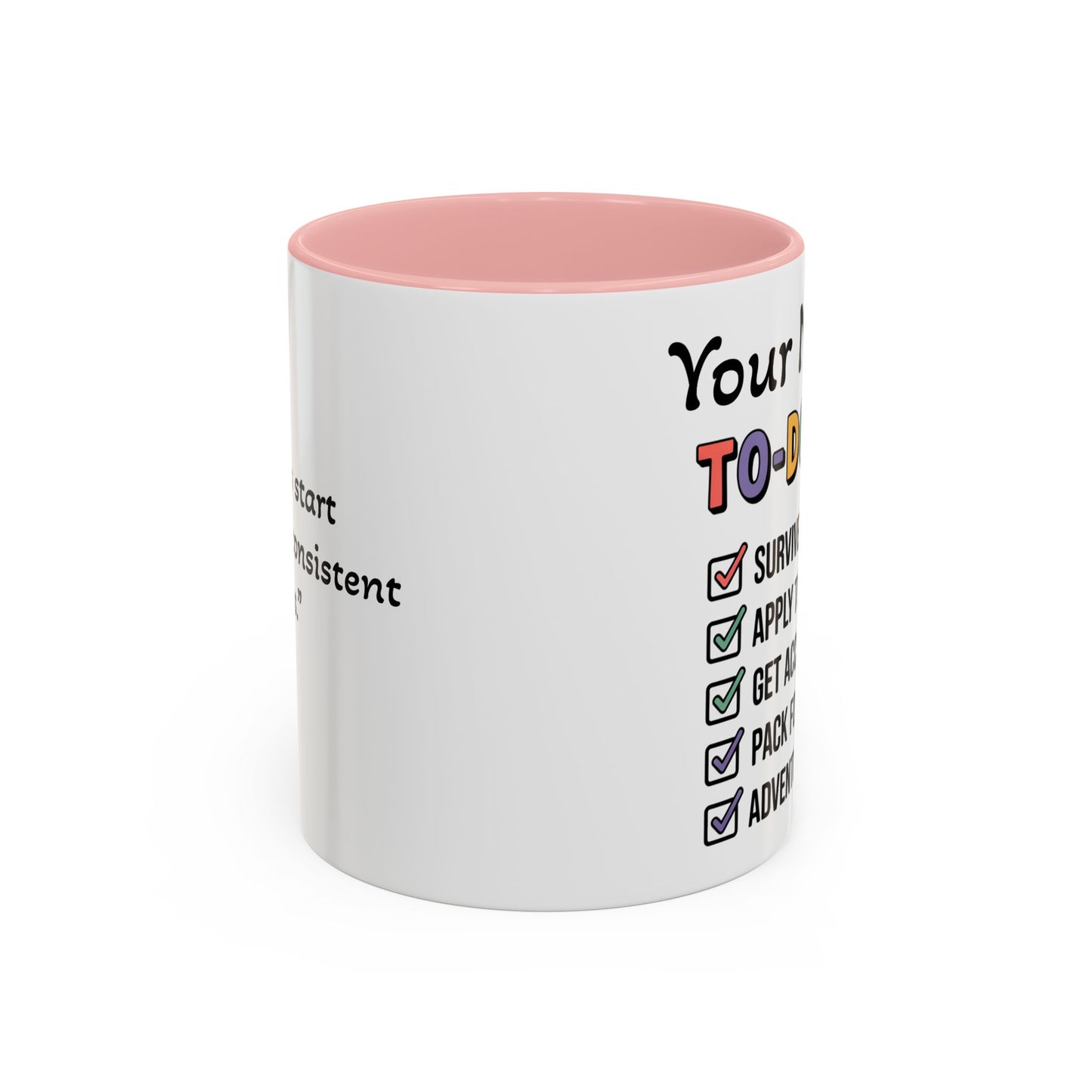 University To-Do List Coffee Mug: Motivational Student Gift