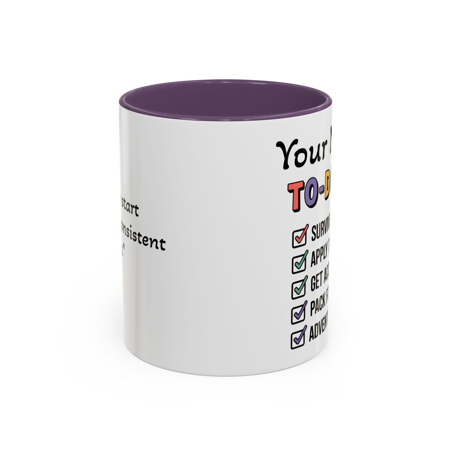 University To-Do List Coffee Mug: Motivational Student Gift