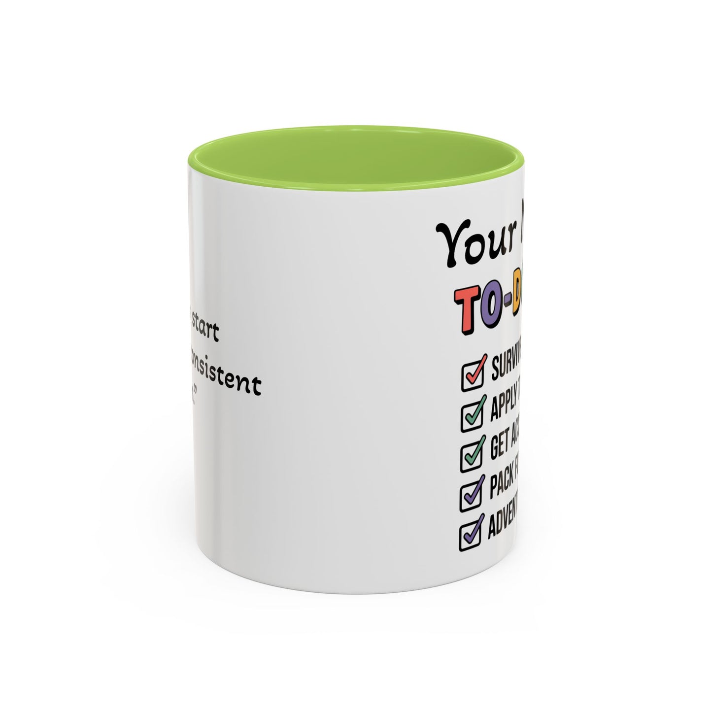 University To-Do List Coffee Mug: Motivational Student Gift