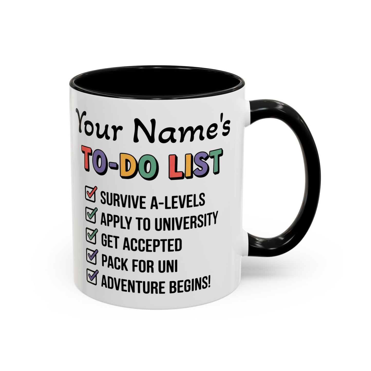 University To-Do List Coffee Mug: Motivational Student Gift