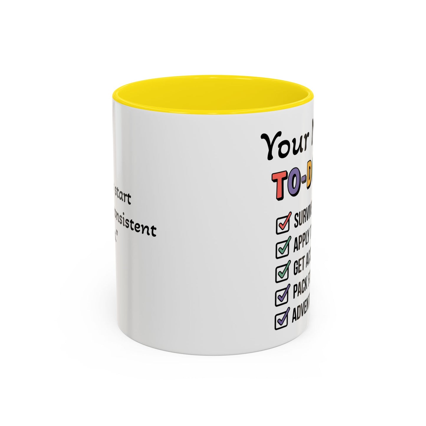 University To-Do List Coffee Mug: Motivational Student Gift