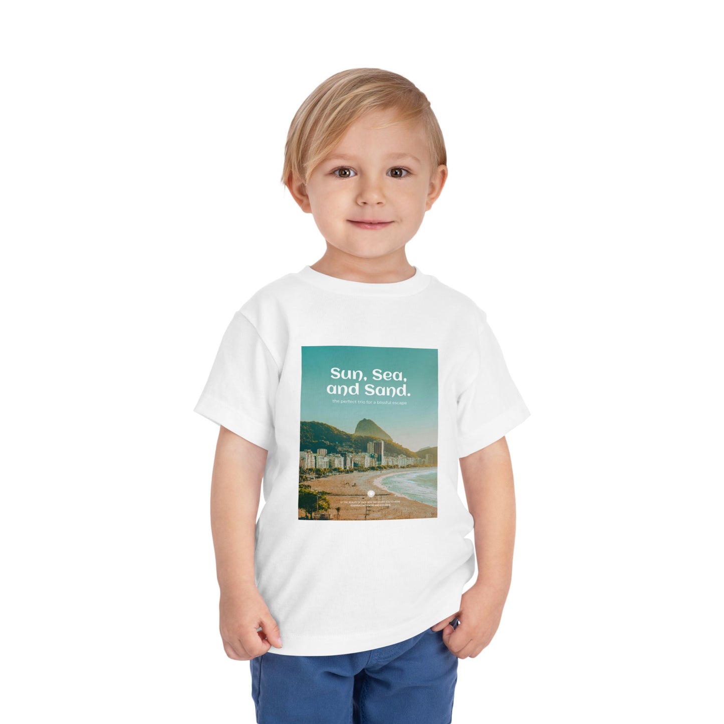 Toddler Beach Vibes Tee - Sun, Sea, and Sand, Summer Clothes, Vacation Outfit, Kids' Apparel, Beach Fun Shirt