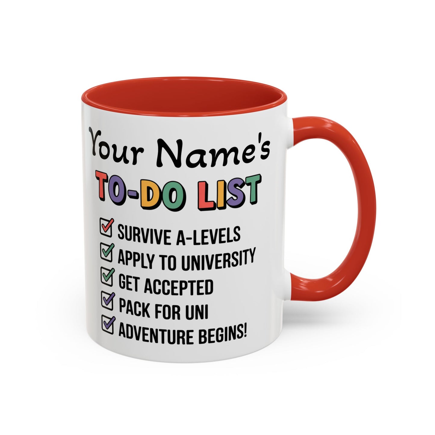University To-Do List Coffee Mug: Motivational Student Gift