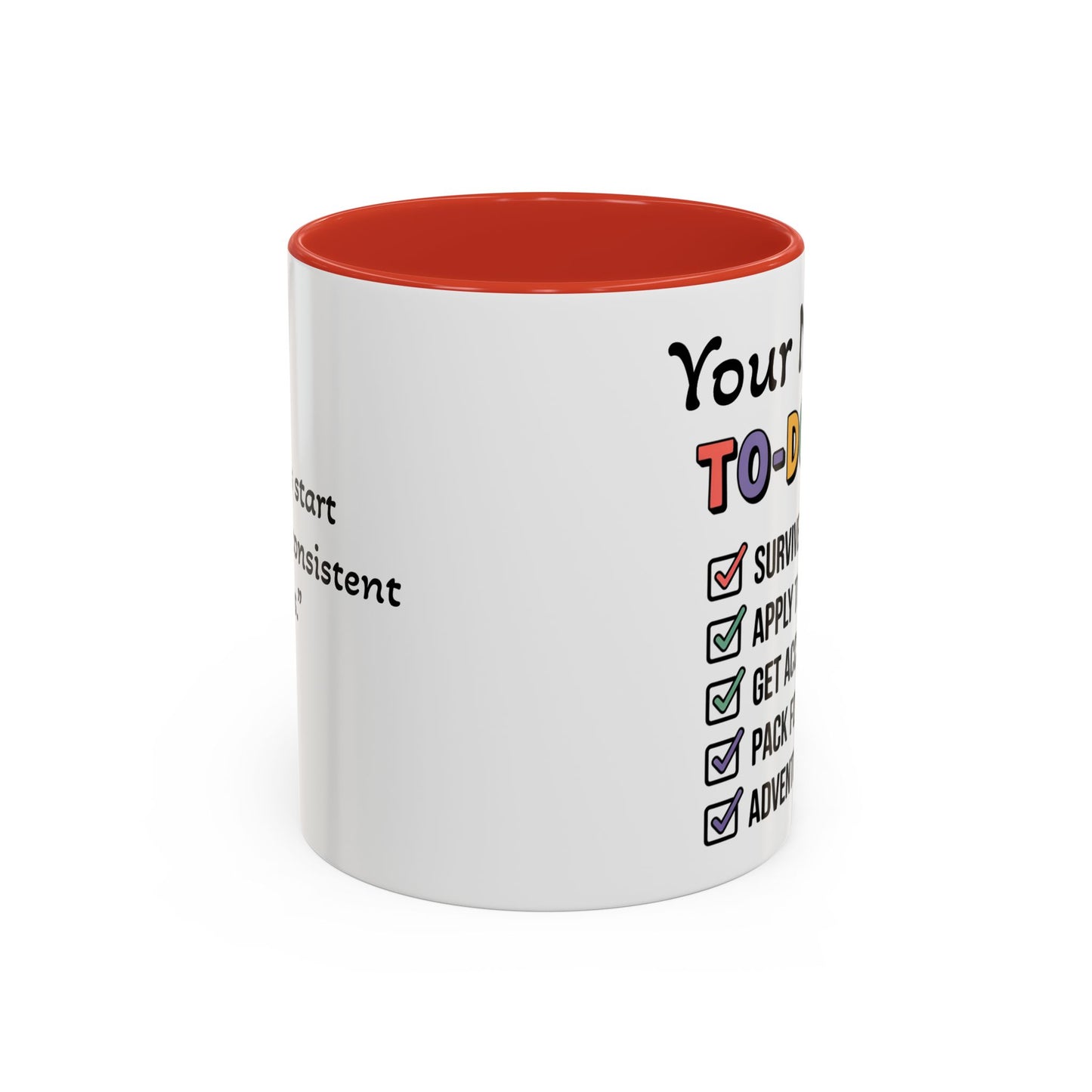 University To-Do List Coffee Mug: Motivational Student Gift