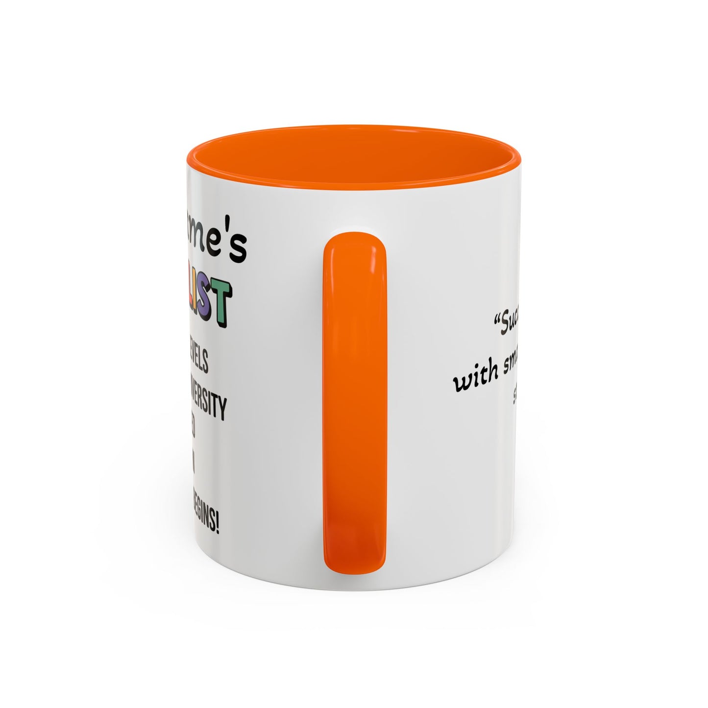 University To-Do List Coffee Mug: Motivational Student Gift