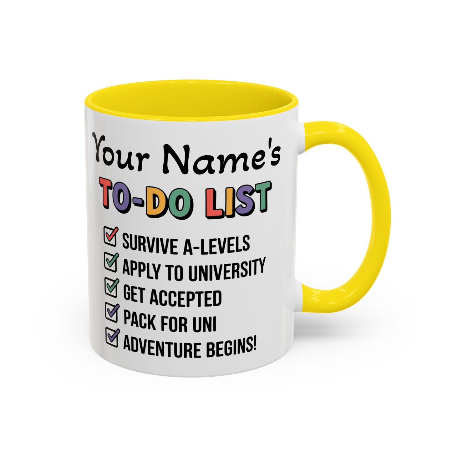 University To-Do List Coffee Mug: Motivational Student Gift