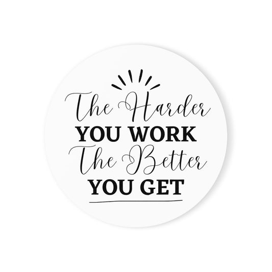 Motivational Cork Coaster Set | Home Decor, Kitchen Accessory, Gift Idea, Inspirational Quote, Office Desk