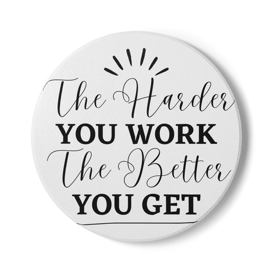 Inspirational Ceramic Coaster - Motivational Home Decor, Gifts for Friends, Office, Housewarming, Encouraging Quotes